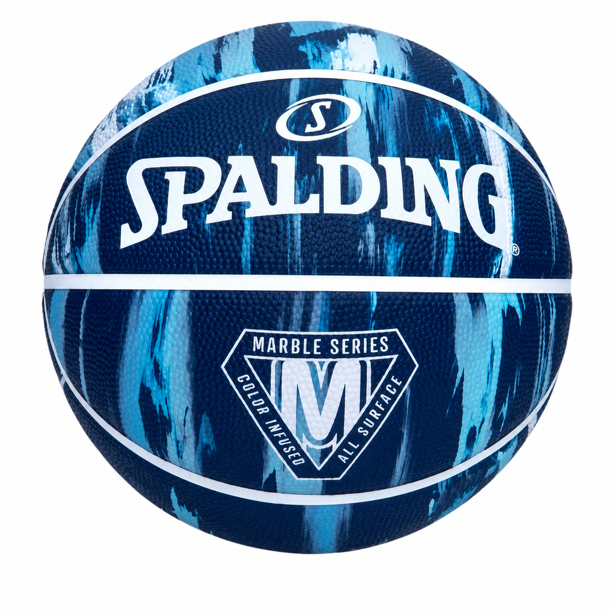 Spalding Marble All Series Rubber Outdoor Size 7-Blue