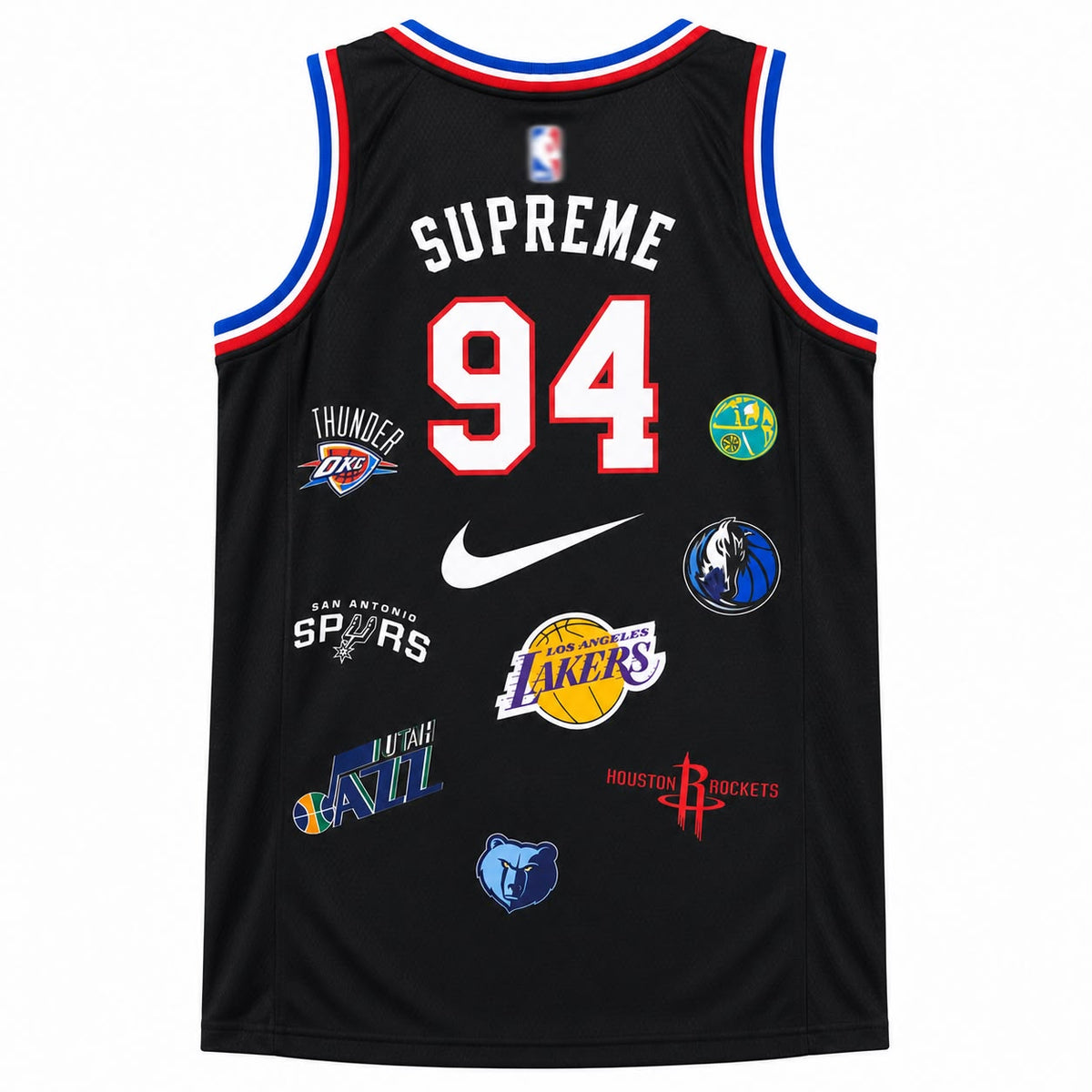 Supreme X NBA Multi-Team Logo Basketball Jersey