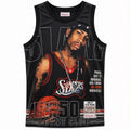Allen Iverson #3Philadelpha 76ers Retro Mesh Basketball Jersey