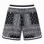Chicago Bulls White Black Paisley Mesh Basketball Shorts