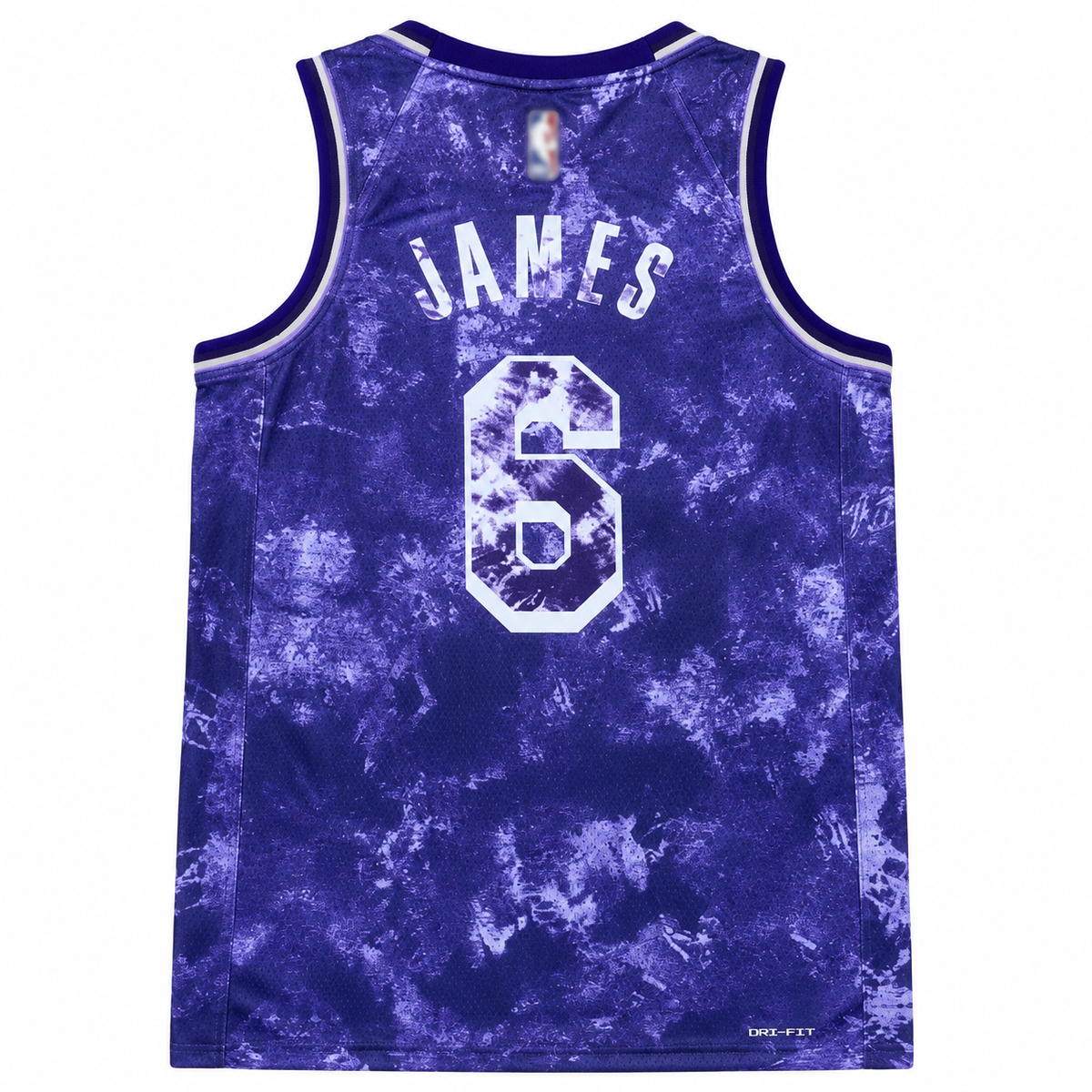 Los Angeles Lakers LeBron James #6 Tie Dye Basketball Jersey