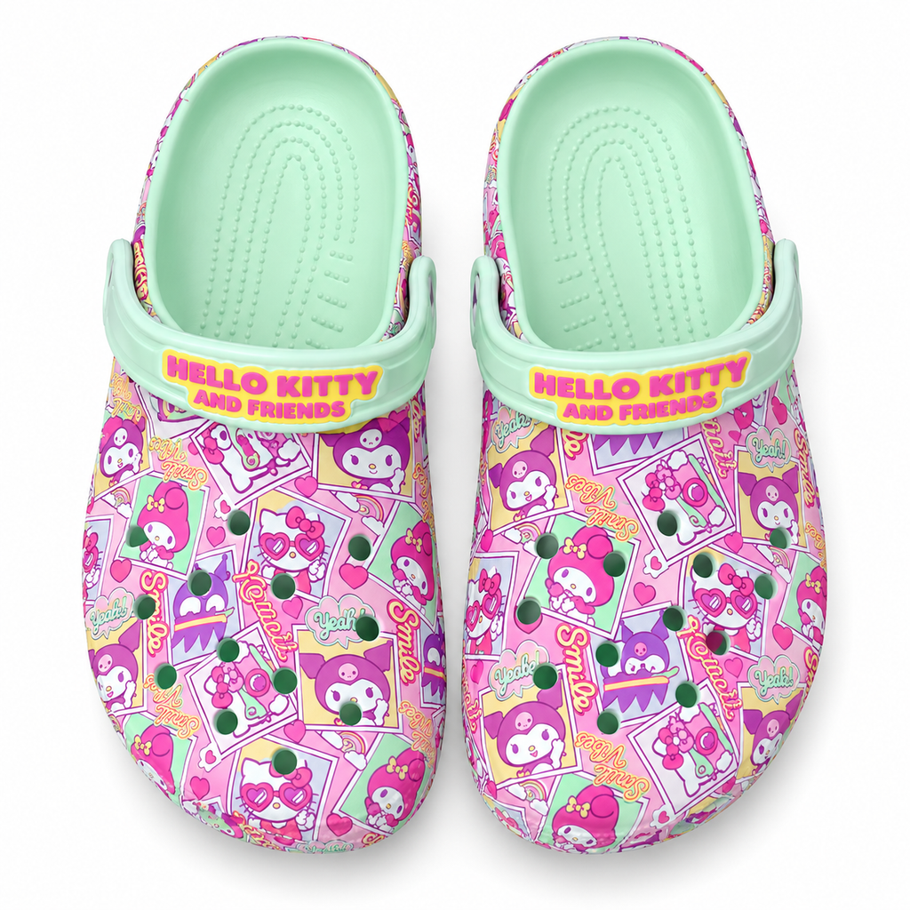 Breathable Graphic Kids Clogs