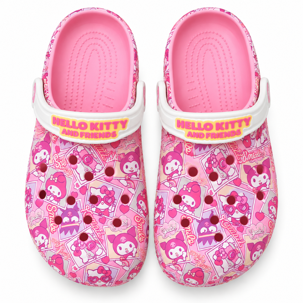 Breathable Graphic Kids Clogs