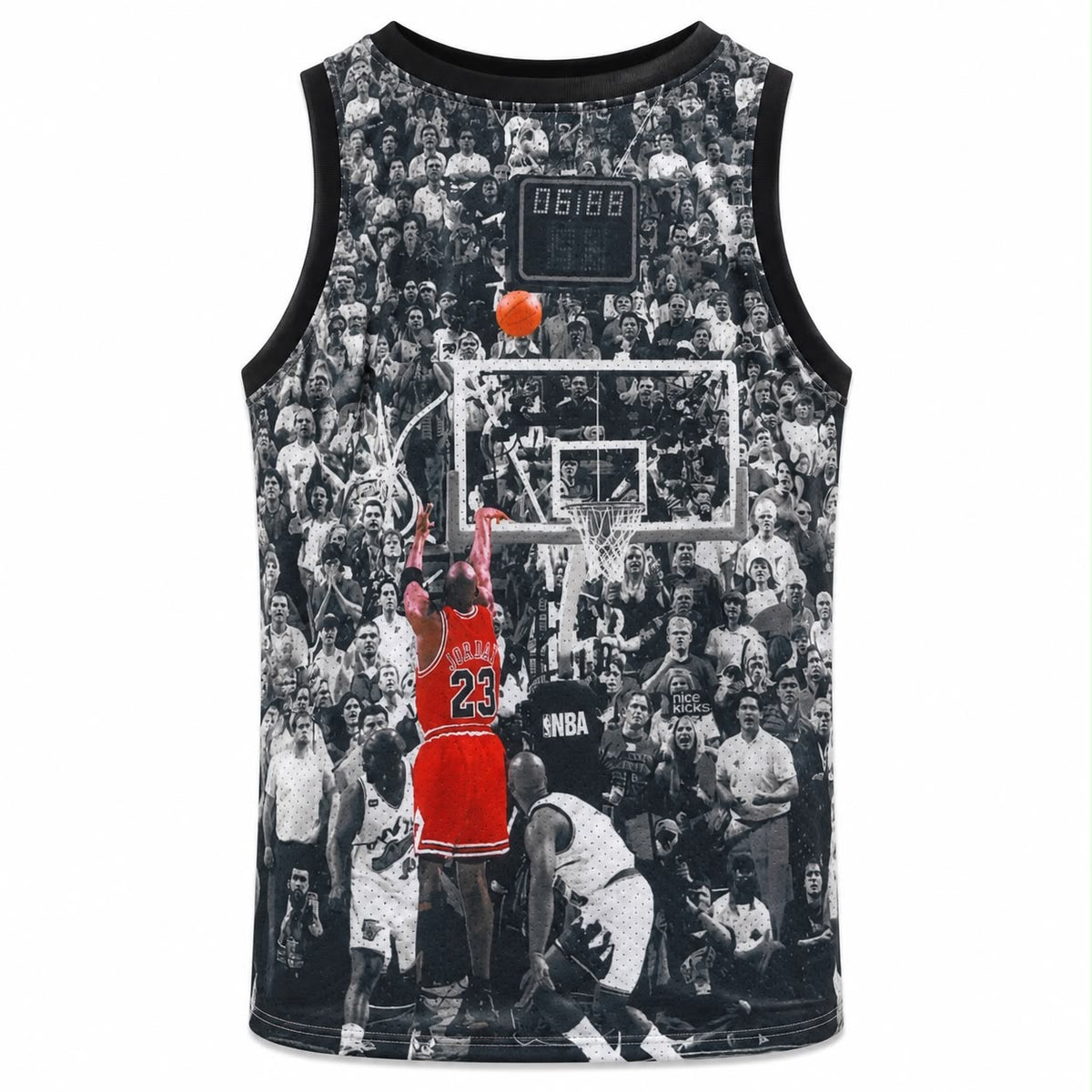 Michael Jordan #23 Chicago Bulls Iconic Shot Basketball Jersey