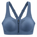 KORE Women High -Impact Front Zip Sports Bra With Adjustable Straps