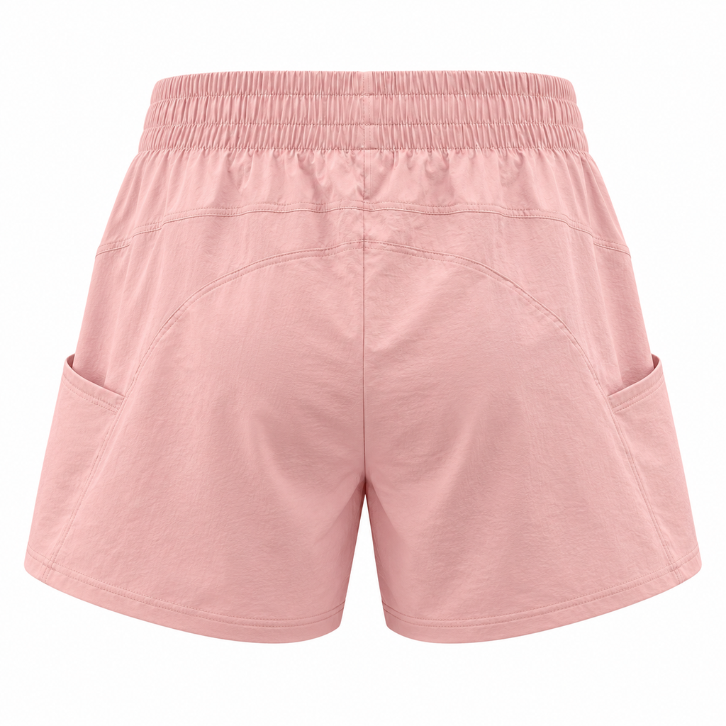 KORE Women's High-Waisted Mid-Rise Running Shorts With Pockets