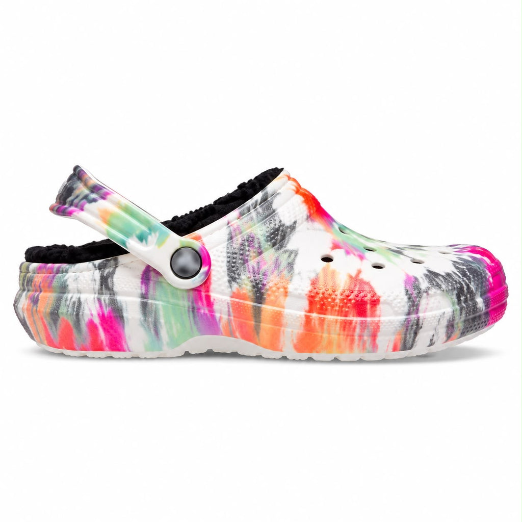 Kids Classic Winter Lined Tie-Dye Graphic Crocs