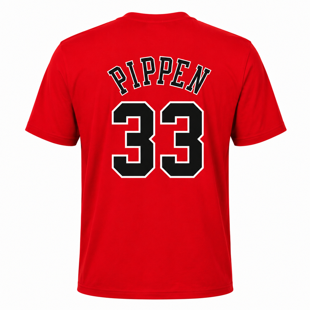 Chicago Bulls Scottie Pippen #33 Graphic Basketball T-Shirt