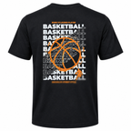 Basketball T-Shirt | Orange Ball Back Print
