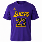 Los Angeles Lakers #23 Lebron James Basketball Cotton T-Shirt -Regular Fit