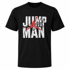 Jump Man Graphic Cotton T-shirt -Regular Fit-