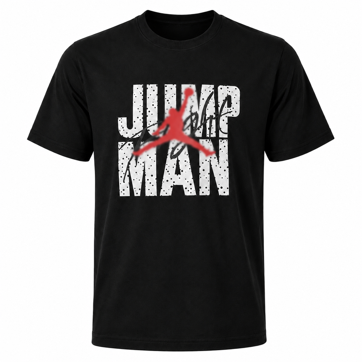 Jump Man Graphic Cotton T-shirt -Regular Fit-