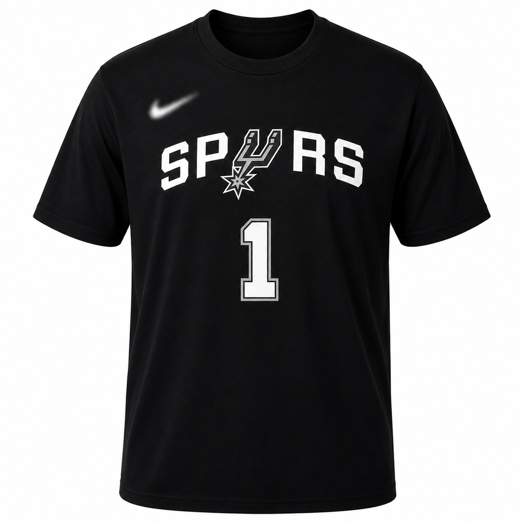 Victor Wembanyma #1 San Antonio Spurs Basketball Graphic Tee -Regular Fit-