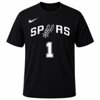 Victor Wembanyma #1 San Antonio Spurs Basketball Graphic Tee -Regular Fit-