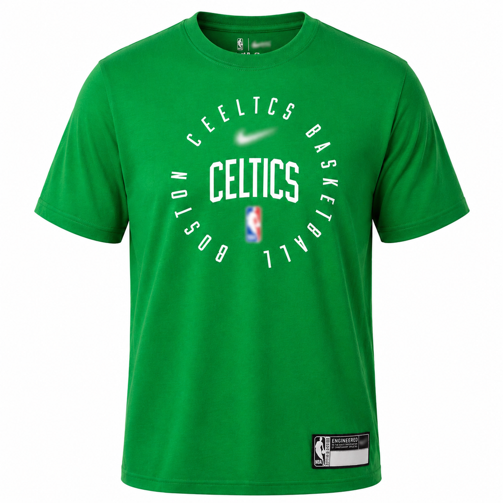 Boston Celtics Basketball Graphic T-Shirt Cotton -Regular Fit-