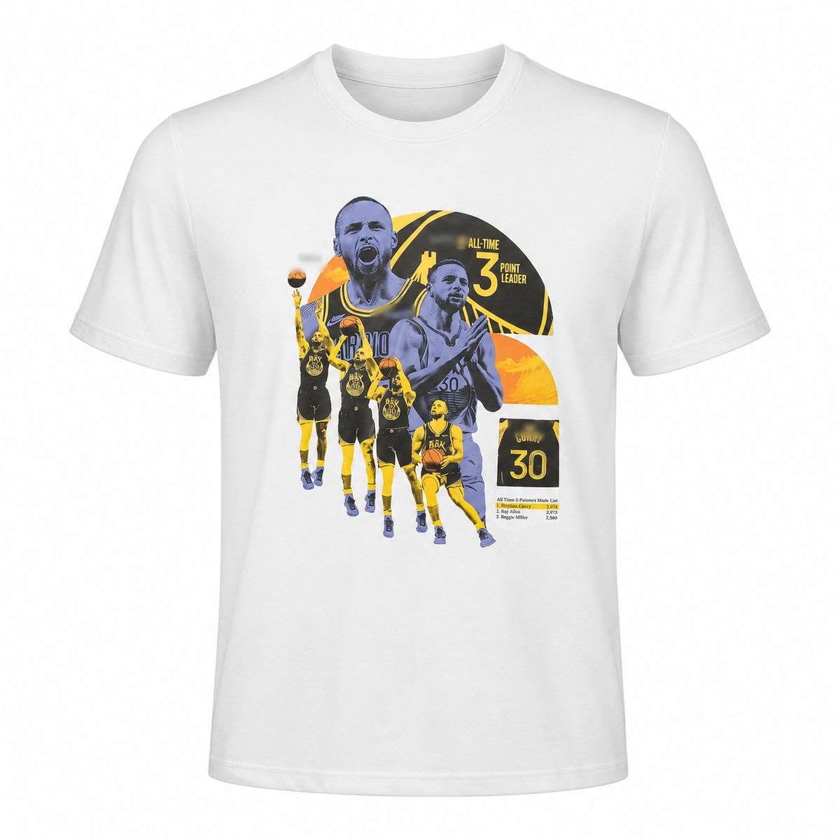 Golden State Warriors Stephan Curry  Basketball T-Shirt