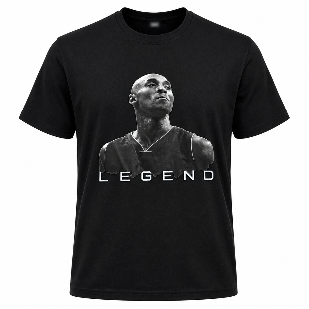 Kobe Bryant  Legend Basketball Graphic Print Basketball T-Shirt
