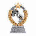 Basketball Slam Dunk Trophy Award – Gold & Silver Finish (19cm)