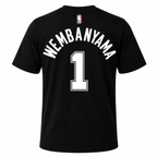 Victor Wembanyma #1 San Antonio Spurs Basketball Graphic Tee -Regular Fit-