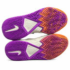 Colorful Abstract Pattern Low-Top Basketball Sneakers-Performance Shoes