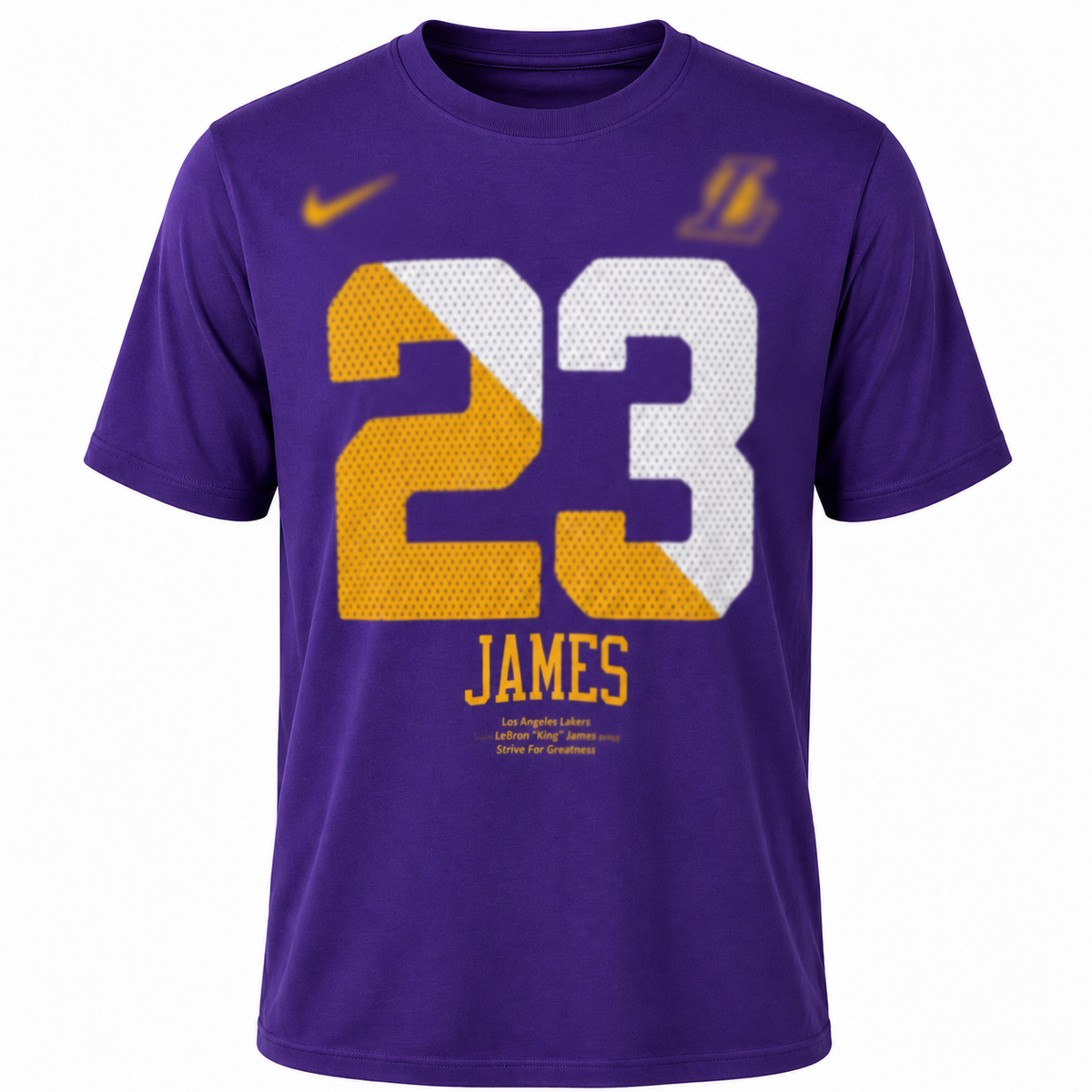 Los Angeles Lakers Lebron James #23 Graphic T-Shirt Regular Fit
