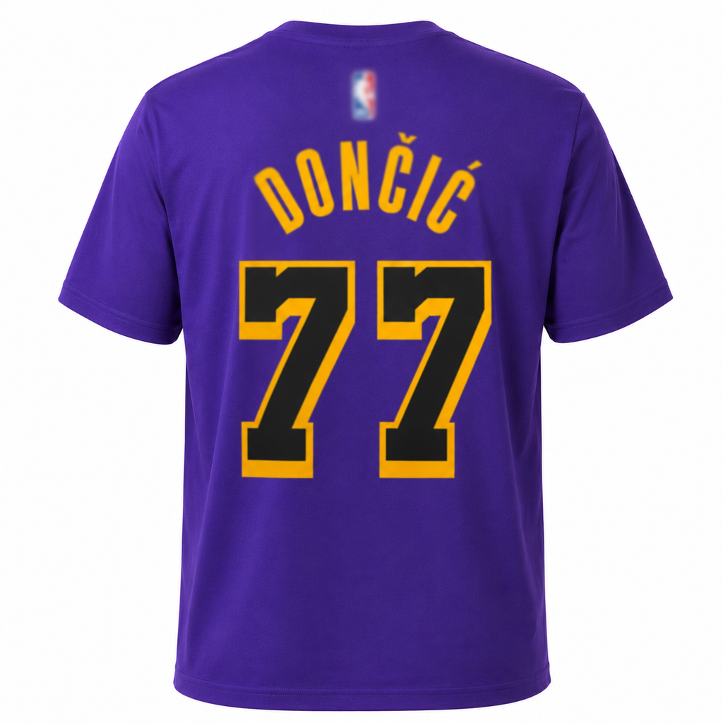 Los Angeles Lakers Luka Doncic #77 Basketball Tee -Regular Fit-