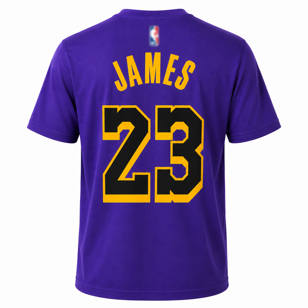 Los Angeles Lakers #23 Lebron James Basketball Cotton T-Shirt -Regular Fit