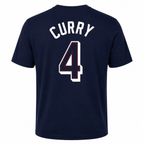 USA #4 Curry Basketball Graphic T-Shirt-Regular Fit-