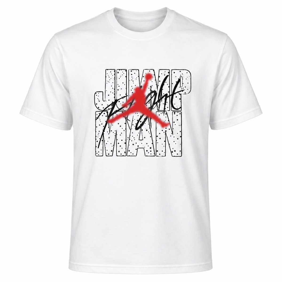 Jump Man Graphic Cotton T-shirt -Regular Fit-