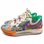 Colorful Abstract Pattern Low-Top Basketball Sneakers-Performance Shoes