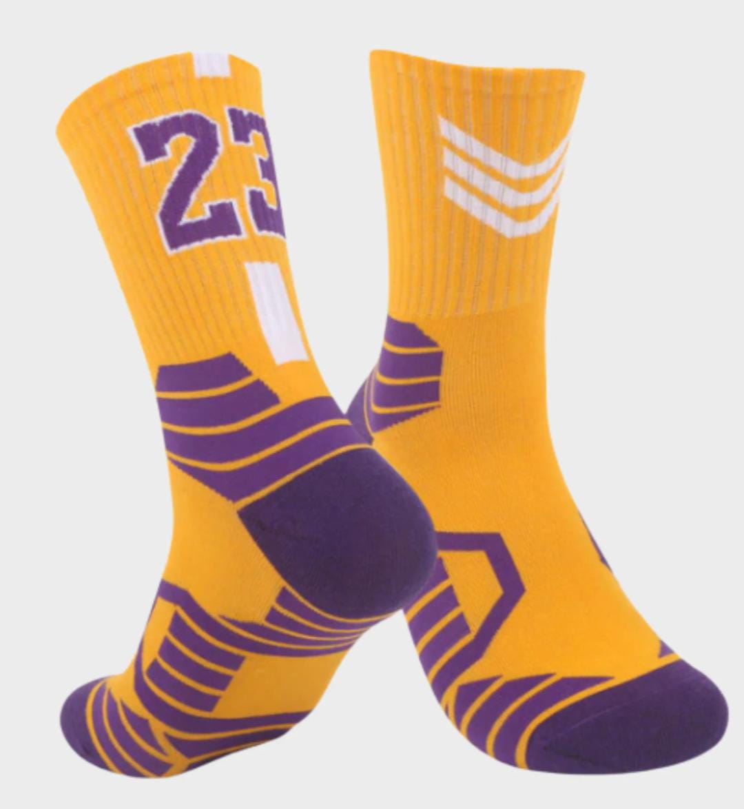 Basketball Graphic Cotton Socks