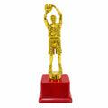 Gold Basketball Player Trophy with Red Base (23cm)