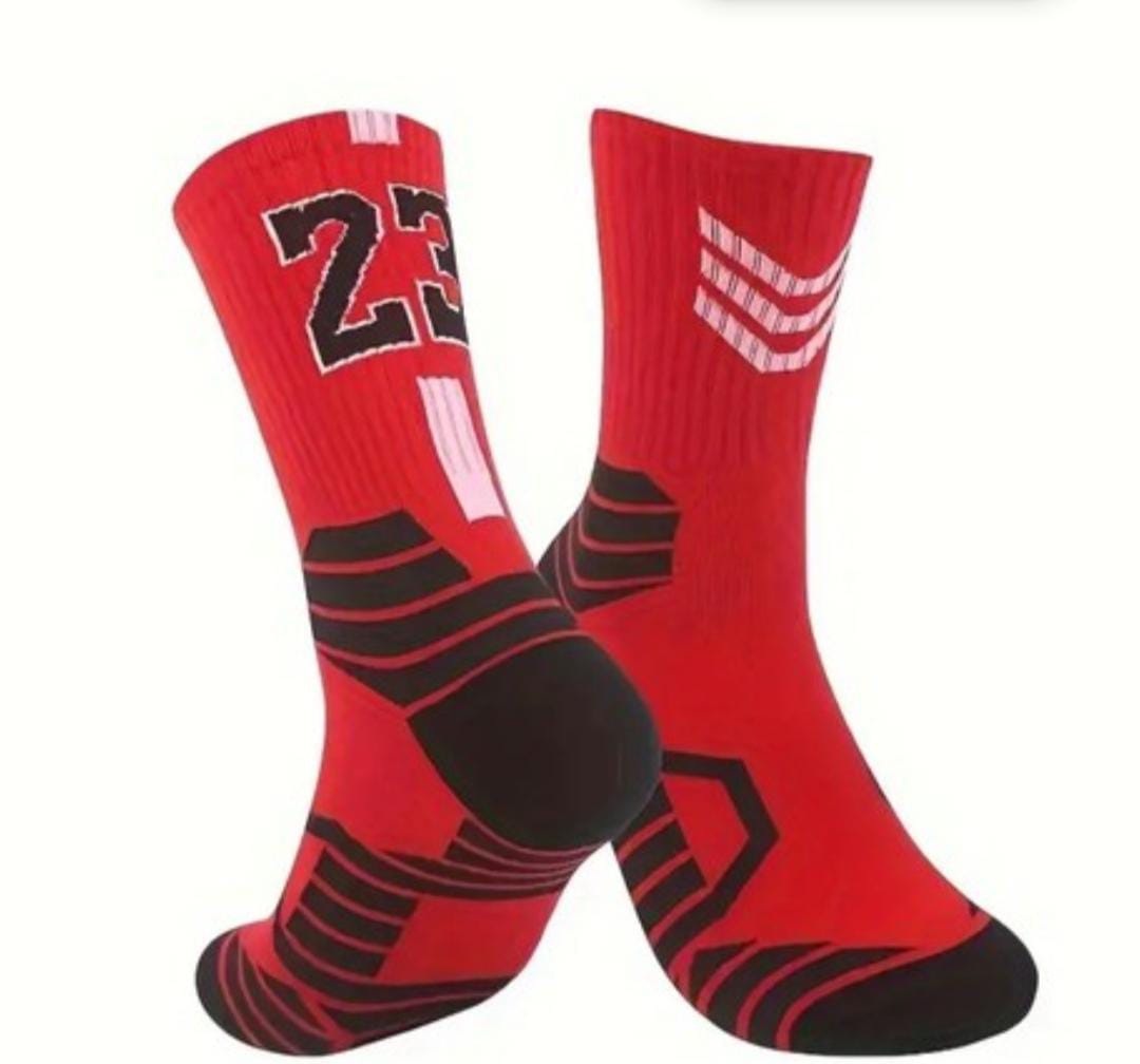 Basketball Graphic Cotton Socks