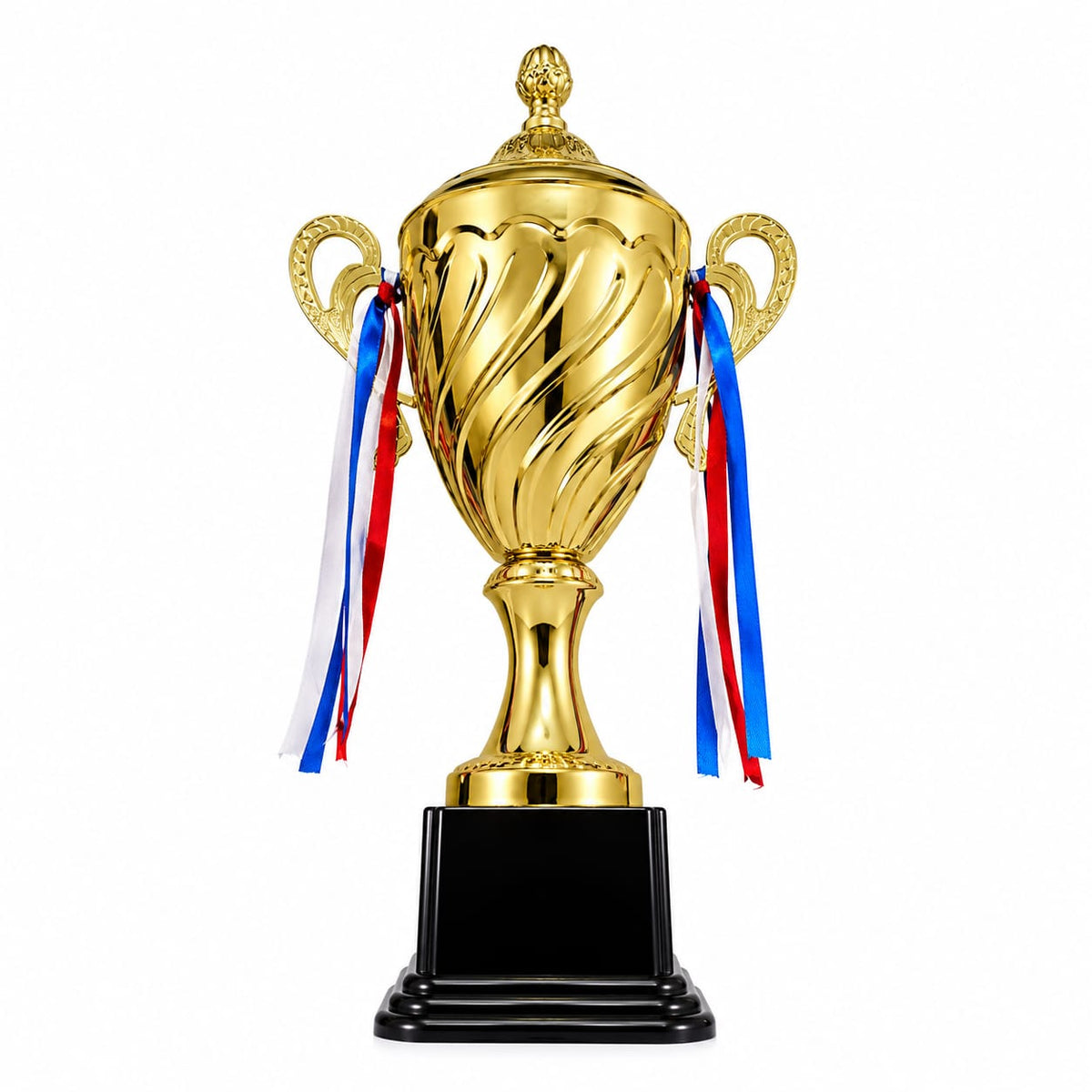 Premium Gold Championship Trophy Cup with Ribbons (61.3 CM)